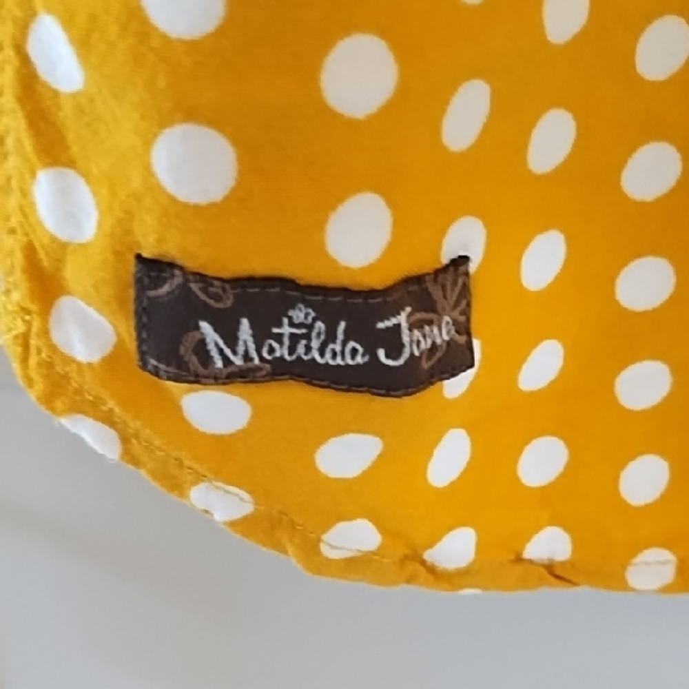 Matilda Jane Gray & Yellow Striped Tunic with Polka Dot Trim - Picture 5 of 5
